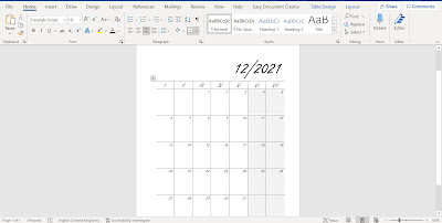 Microsoft word screenshot