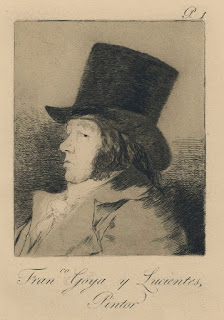 autorretrato caricaturesco de goya