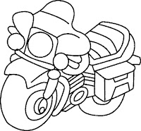 דף צביעה אופנוע