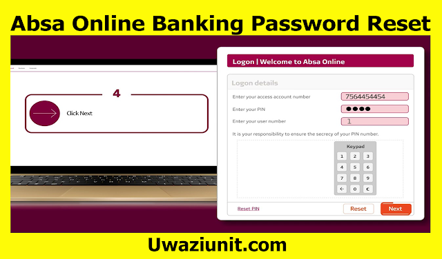 Absa Online Banking Password Reset