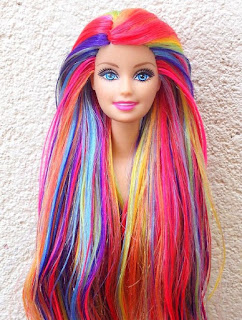  pride barbie rainbow hair gökkuşağı saç