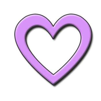 lovender heart clip art