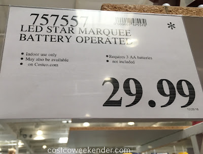 Costco 757557 - Deal for the LED Marquee Star at Costco