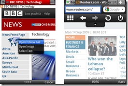 Opera Mini 5 Berdampingan