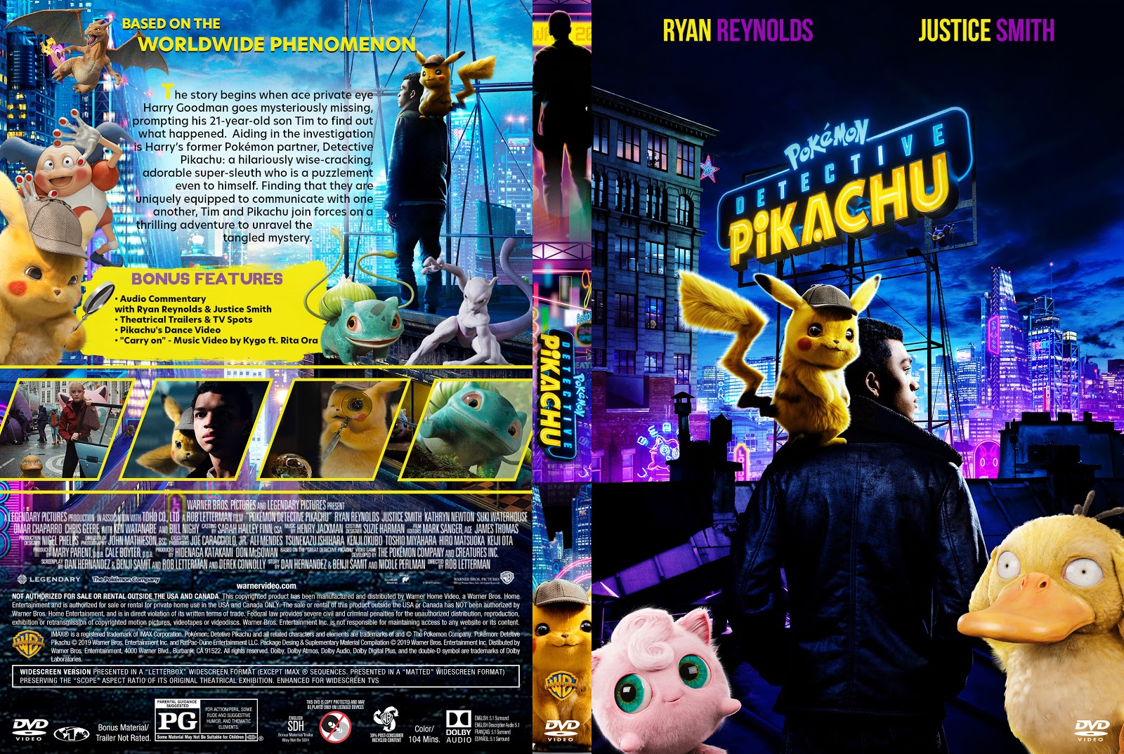 Pokémon Detective Pikachu Dvd Cover Cover Addict Free