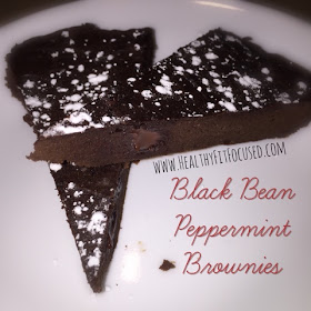 Black Bean Peppermint Brownies, "Healthy" Brownies, www.HealthyFitFocused.com 