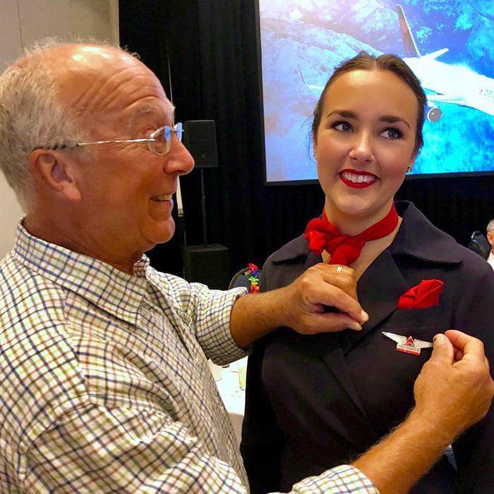 This Dad Booked Six Flights To Spend Christmas With His Flight Attendant Daughter