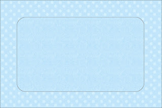 Light Blue with Polka Dots Free Printable Invitations, Labels or Cards.