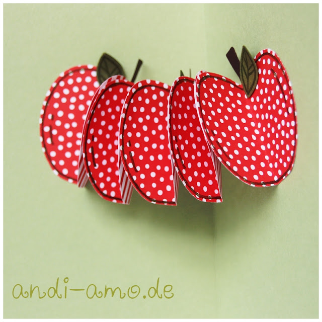 Stampin Up Apfel Girlande mit Stanze