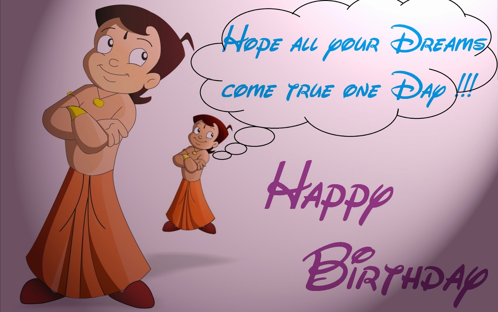 Chota Bheem Birthday Cards, Funny Birthday Greetings 
