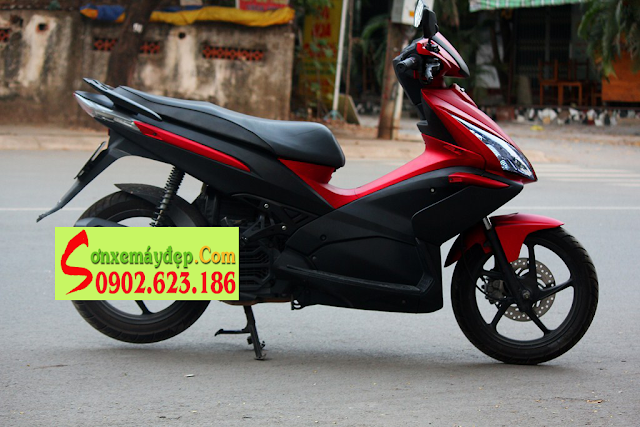 Sơn xe Honda Air Blade Thái màu đỏ nhám (sơn 1 màu)