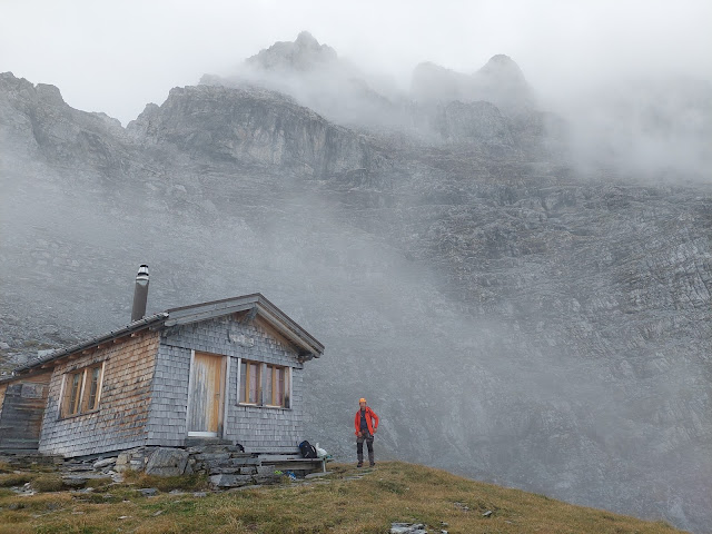 Eiger granią Mittellegi, ferrata do schroniska ostegg