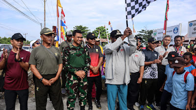 Du Keerom Papua, sambut HUT RI dimeriahkan Jalan Santai
