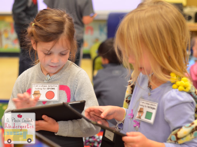 These cute shape detectives are hunting for 2D and 3D shapes and taking pictures of them on iPads. No iPads, no problem...this also includes recording sheets.