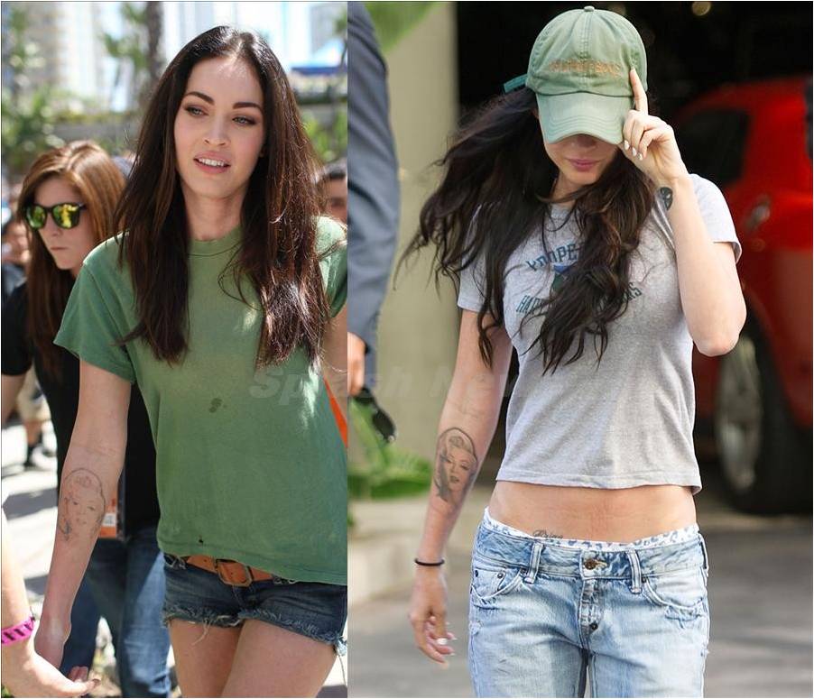 All Tattoos Art: Megan Fox, Tattoo Removal Is "Incredibly Painful"