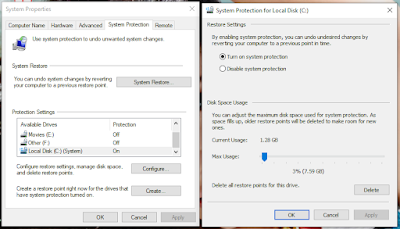 Manage System Restore Points