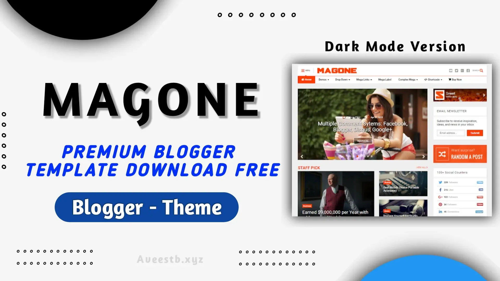 MagOne Responsive Blogger Template