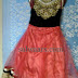 Peach Lehenga High Neck Black Blouse