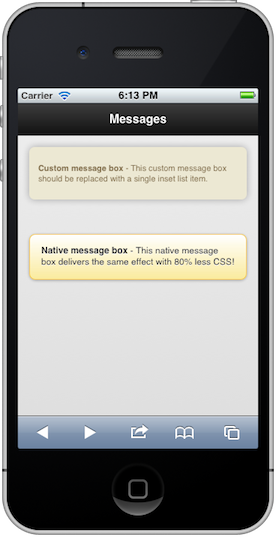 Native versus Custom Message Box