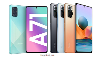 Samsung A71 vs Xiaomi Note 10 Pro
