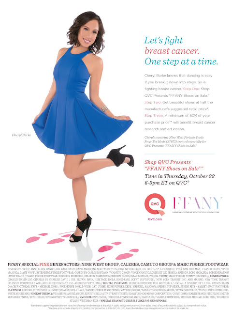 Cheryl Burke Partners With QVC For Fight Against Breast Cancer With FFANY Shoe Sale + Sarah Jessica Parkers Covers Harper's Bazaar October 2015 Issue