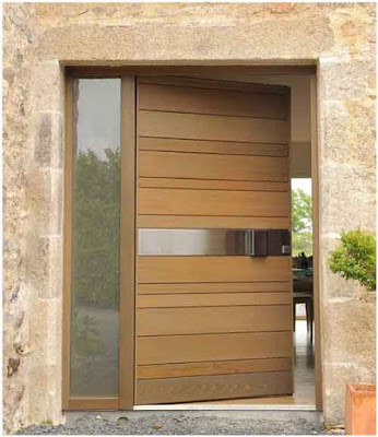 model pintu utama minimalis satu pintu