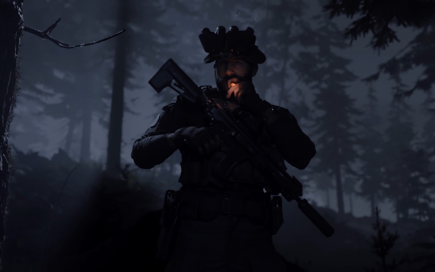 Call of Duty: Modern Warfare, Captain Price, Smoking, 4K