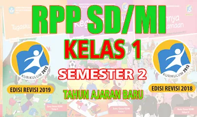 RPP SD Kelas 1 Semester 1 Kurikulum 2013 Revisi Tahun Ajaran 2022-2023