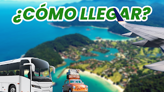 Costa de Ubatuba con decenas de bahias y penínsulas, playas pobladas y playas desiertas. Un Omnibus, Un auto y un avión.