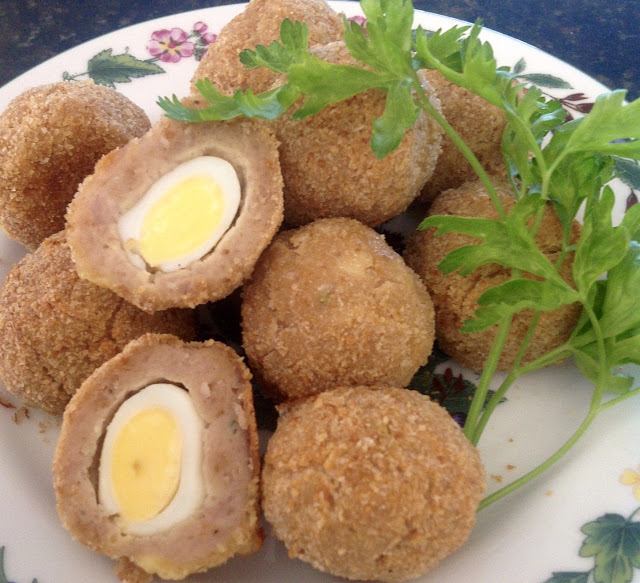 Oven Baked Quail Scotch Eggs