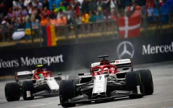 Le due Alfa Romeo nel gran premio di Germania 2019