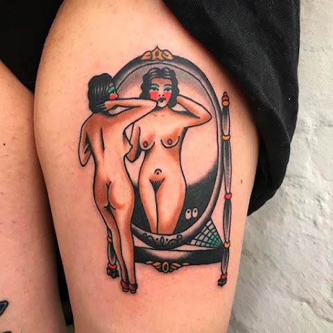 Sensual Pin-up Girl Tattoos by Rachie Rhatklor