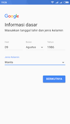 buat email baru lewat hp