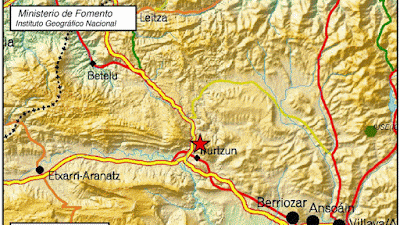 Terremoto sentido en Lekumberri y Pamplona