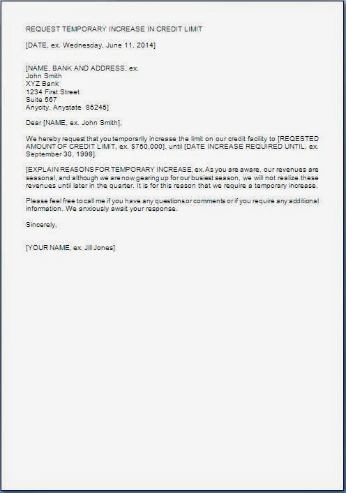 Request Letter to Bank for Temporary Overdraft