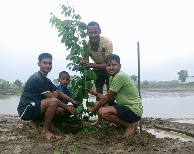 बेलखुरी में शहीदों के नाम पौधारोपण कर मनाया कारगिल विजय दिवस 
