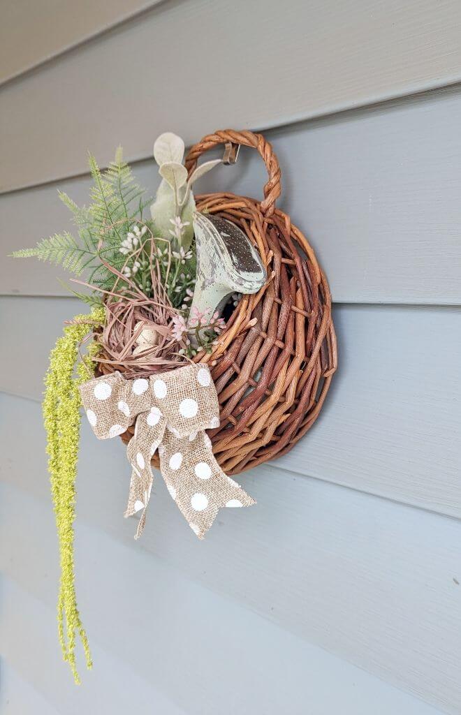 DIY Front Door Basket for Spring