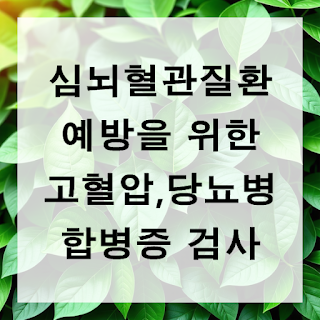 심뇌혈관질환 예방