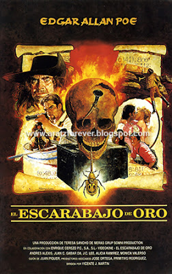 el escarabajo de oro, Juan Piquer Simon, Poe, Vicente Martin, Frank Braña