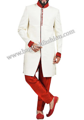 Admirable White Indo Western Sherwani