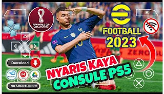 Download eFootball PES 2023 Full Update Squad And Kits Piala Dunia Qatar PPSSPP Best Graphics
