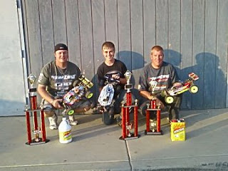 Adam Drake, Chad Nevin and Jim Pierce at the 2008 Kyosho Fall Classic