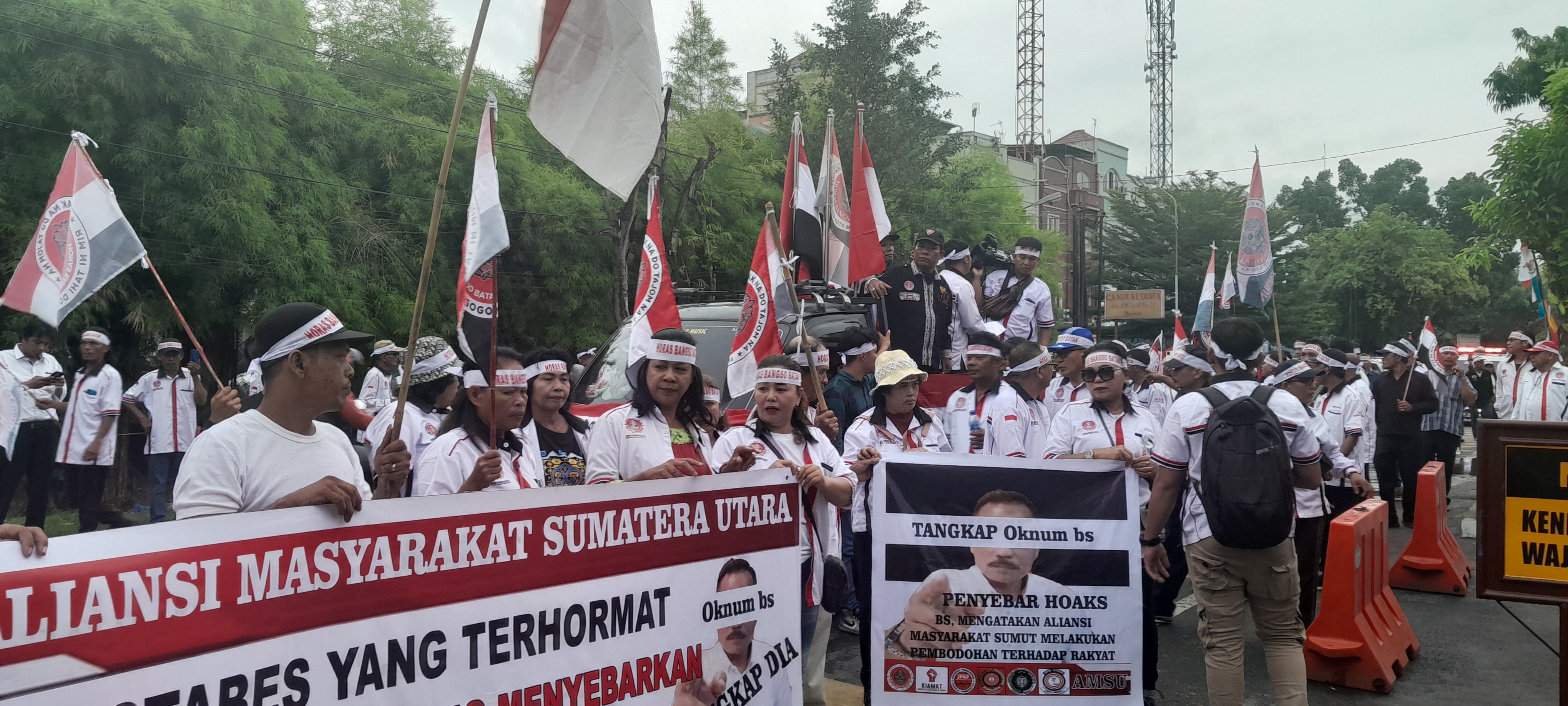 Diduga sebarkan fitnah, HBB dan Aliansi Masyarakat Sumatra Utara Meminta Kapolrestabes Medan Tangkap Oknum BS