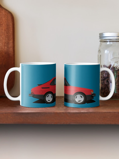 Saab 900 Turbo 16 Aero Mk1 coffee mugs