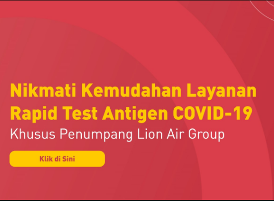 Lokasi Rapid Test Antigen Lion Air Group