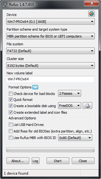 Rufus 1.4.7 Build 455 Stable Version