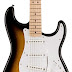 Squire Sonic Stratocaster Electric Guitar, 2-Color Sunburst, Maple Fingerboard, White Pickguard