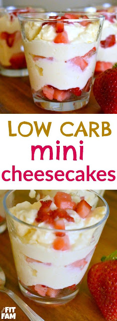 Low Carb Mini Cheesecakes