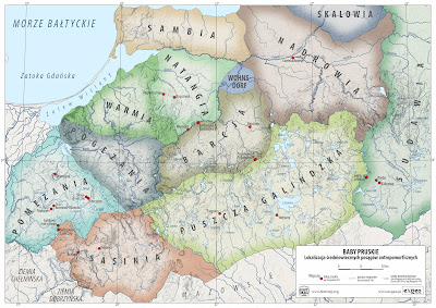 Mapa rozmieszczenia bab pruskich