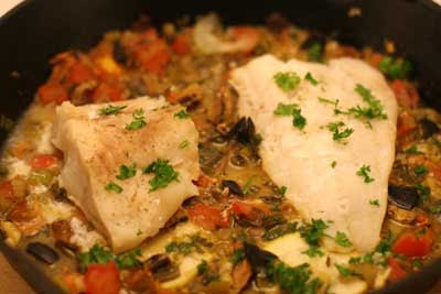 Portuguese Skillet Haddock